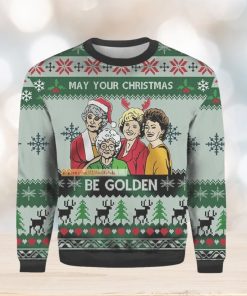 May Your Be Golden Girls Knitted 3D Sweater For Christmas