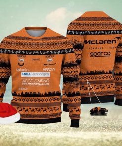 McLaren Formula 1 Team Kintted Christmas 3D Sweater For Men And Women