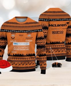 McLaren Formula 1 Team Kintted Christmas 3D Sweater For Men And Women