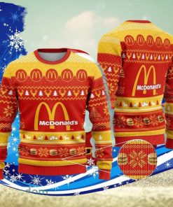 Mcdonald Logo Ugly Christmas Sweater Special Gift For Men Women