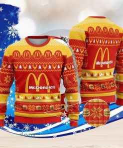 Mcdonald Logo Ugly Christmas Sweater Special Gift For Men Women