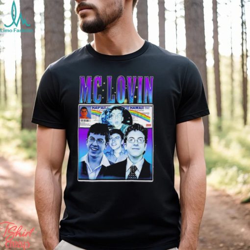 Mclovin Hawaii card shirt