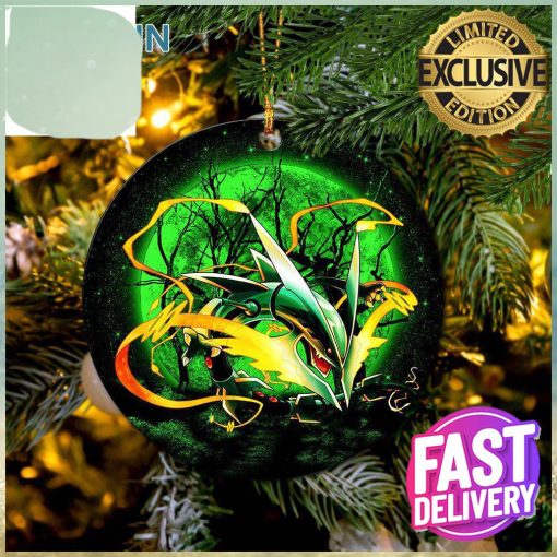 Mega X Rayquaza Moonlight Pokemon 2023 Holiday Christmas Decorations Ornament