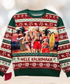 Mele Kalikimaka   Personalized Photo Ugly Sweater