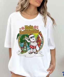 Mele Kalikimaka Surfer Santa Christmas Shirt, hoodie, sweater, long sleeve and tank top Mele Kalikimaka Surfer Santa Christmas Shirt