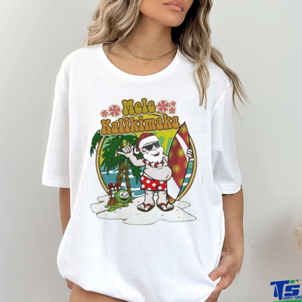 Mele Kalikimaka Surfer Santa Christmas Shirt Mele Kalikimaka Surfer Santa Christmas Shirt