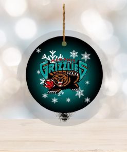 Memphis Grizzlies NBA Custom Name Merry Christmas Decorations Ornament