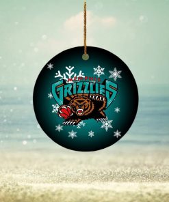 Memphis Grizzlies NBA Custom Name Merry Christmas Decorations Ornament