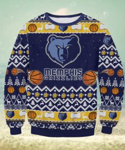 Memphis Grizzlies Ugly Xmas Wool Knitted Sweater