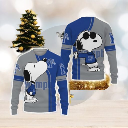 Memphis Tigers Champion Snoopy 3D Sweater All Over Printed For Men And Women