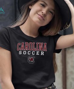 Men's Champion Black South Carolina Gamecocks Soccer Stack Logo T Shirt