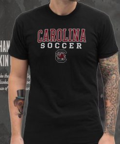 Men's Champion Black South Carolina Gamecocks Soccer Stack Logo T Shirt