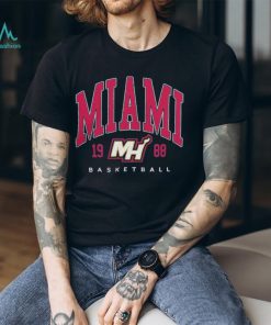 Men’s Fanatics Branded Heather Charcoal Miami Heat Foul Trouble Snow Wash Raglan Pullover shirt