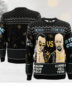 Men’s Ripple Junction The Rock vs Stone Cold Steve Austin Ugly Holiday Sweater