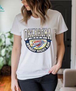 Men’s sportiqe blue monday night raw x oklahoma city thunder tri blend shirt