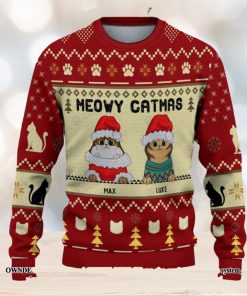 Meowy Catmas Christmas Ugly Christmas Holiday Sweater