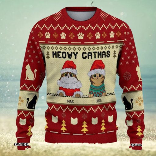 Meowy Catmas Christmas Ugly Christmas Holiday Sweater