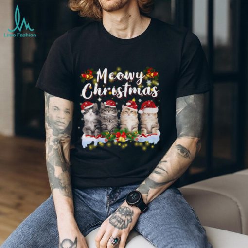 Meowy Christmas   Cute Christmas Cat Classic T Shirt