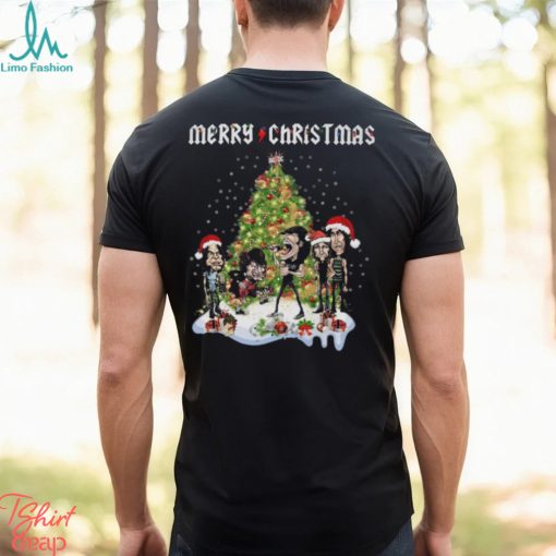 Merry Christmas ACDC Rock Band T Shirt