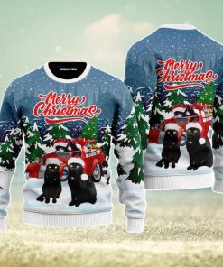 Merry Christmas Black Cat Christmas Unisex Ugly Sweater