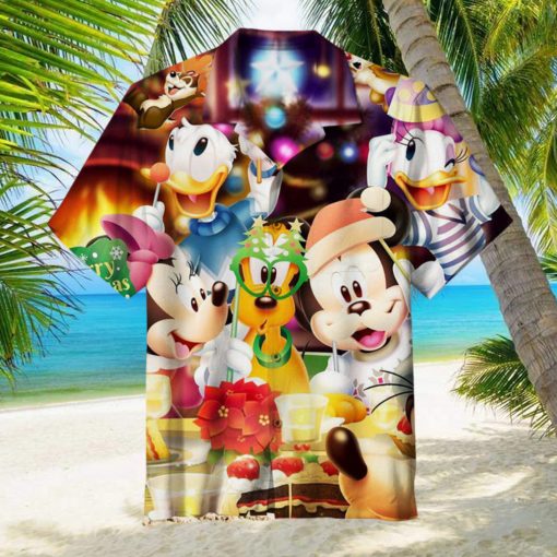 Merry Christmas & Disney Unisex Aloha Hawaiian Shirt