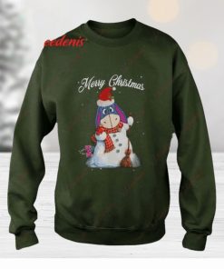 Merry Christmas Eeyore Snowman Ugly Christmas Sweater Shirt