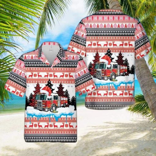 Merry Christmas Fire Tree Hawaiian Shirt