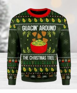 Merry Christmas Guacin Around The Christmas Tree Ugly Christmas Sweater