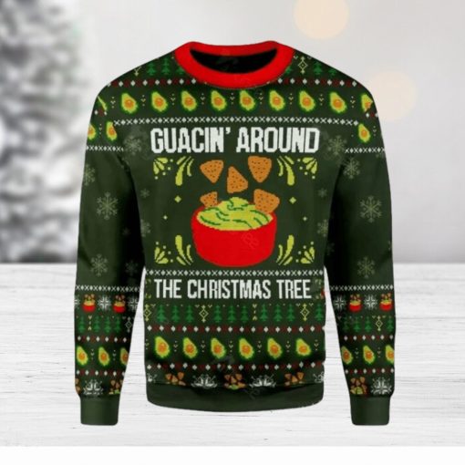 Merry Christmas Guacin Around The Christmas Tree Ugly Christmas Sweater