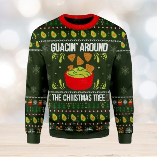 Merry Christmas Guacin Around The Christmas Tree Ugly Christmas Sweater