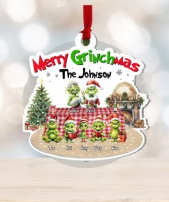 Merry Christmas, Personalized Family Ornament, Christmas Gift