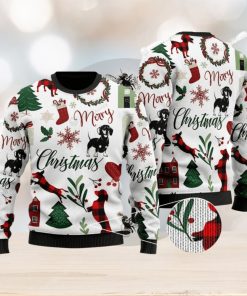 Merry Christmas Print Ugly Xmas Wool Knitted Sweater