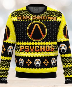 Merry Christmas Psychos Borderlands Knitting Pattern Ugly Christmas Holiday Sweater