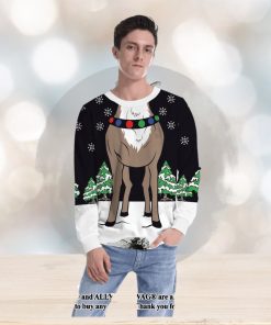 Merry Christmas Raindeer Body For Christmas Gifts Ugly Christmas Sweater