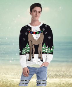 Merry Christmas Raindeer Body For Christmas Gifts Ugly Christmas Sweater