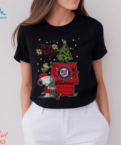 Merry Christmas Ugly Sweat Snoopy Washington Nationals Shirt