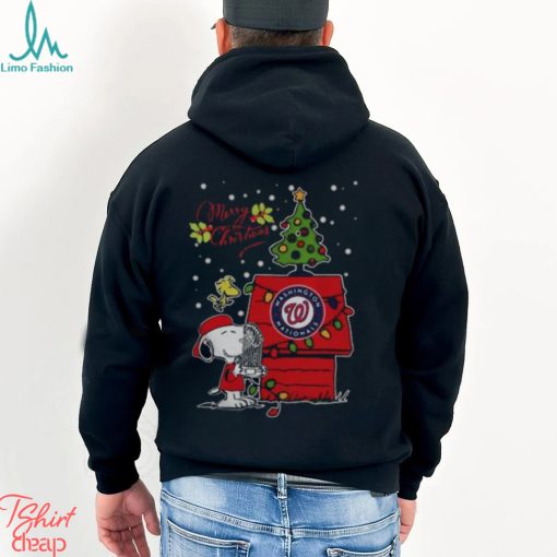 Merry Christmas Ugly Sweat Snoopy Washington Nationals Shirt