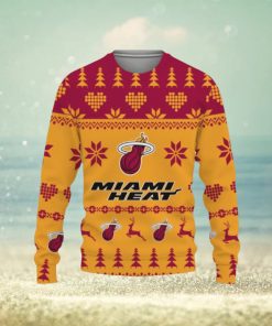 Merry Christmas Ugly Sweater Funny Miami Heat Hot Trend For Fans Club