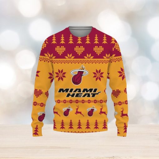 Merry Christmas Ugly Sweater Funny Miami Heat Hot Trend For Fans Club