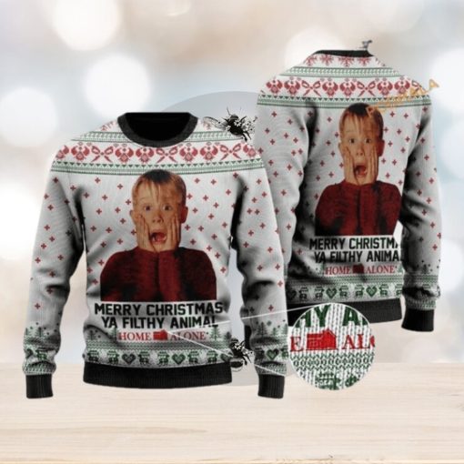 Merry Christmas Ya Filthy Animal Home Alone Christmas 3D Cute Ugly Christmas Sweater