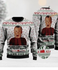 Merry Christmas Ya Filthy Animal Home Alone Christmas 3D Cute Ugly Christmas Sweater