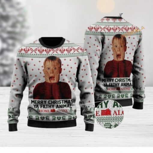 Merry Christmas Ya Filthy Animal Home Alone Christmas 3D Cute Ugly Christmas Sweater