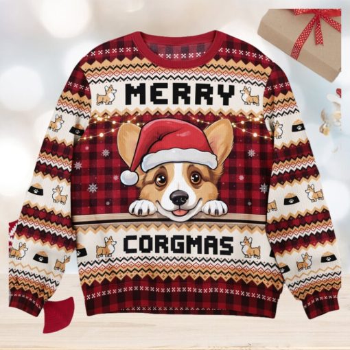 Merry Corgmas   Personalized Ugly Sweater