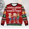 Cartoon Style Couple   Christmas Gift For Spouse, Husband, Wife   Personalized Unisex Ugly Sweater