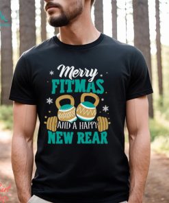 Merry Fitmas And A Happy New Rear Workout Christmas Shirt, hoodie, sweater, long sleeve and tank top Merry Fitmas And A Happy New Rear Workout Christmas Shirt