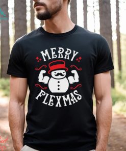 Merry Flexmas Funny Christmas Gym Pun Essential Shirt, hoodie, sweater, long sleeve and tank top Merry Flexmas Funny Christmas Gym Pun Essential Shirt