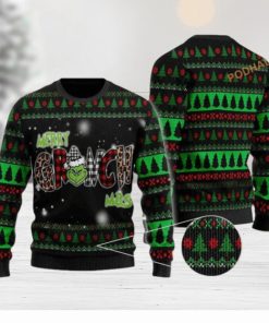 Merry Grinch Mas Xmas Party 3D Cute Ugly Christmas Sweater