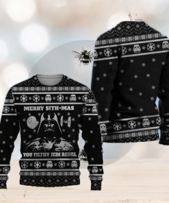 Merry Sith Mas Darth Vader Knitted 3D Sweater For Christmas