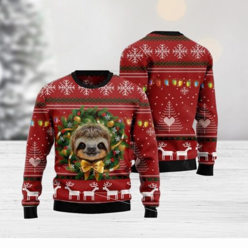 Merry Slothmas Ugly Christmas Sweater