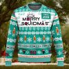 Stella Artois Beers Merry Christmas Whiskey And Beers Reindeer Pattern Ugly Christmas Sweater